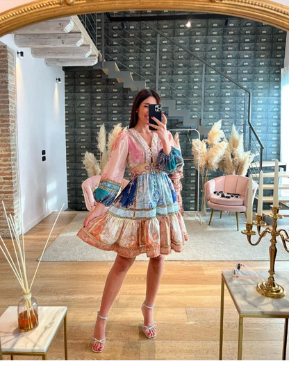 Maxi and mini bohemian dress - Angela