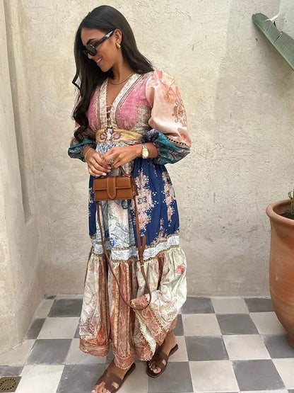 Maxi and mini bohemian dress - Angela