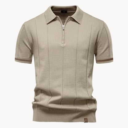 Hugo | Polo with Short Zip and Classic Collar