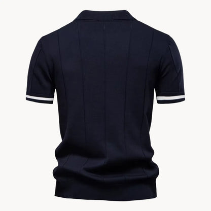 Hugo | Polo with Short Zip and Classic Collar