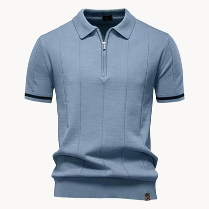 Hugo | Polo with Short Zip and Classic Collar