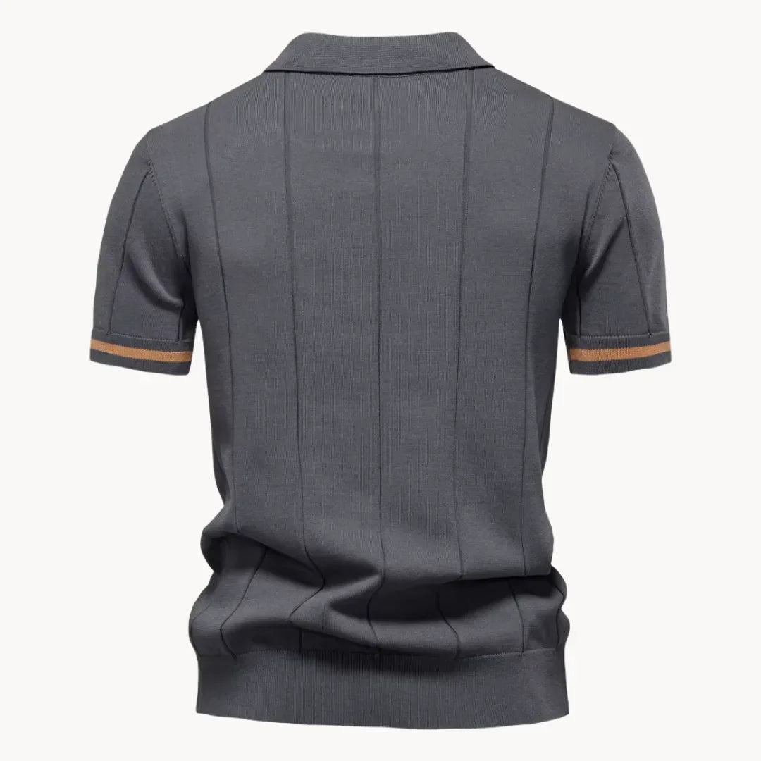 Hugo | Polo with Short Zip and Classic Collar
