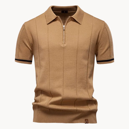 Hugo | Polo with Short Zip and Classic Collar