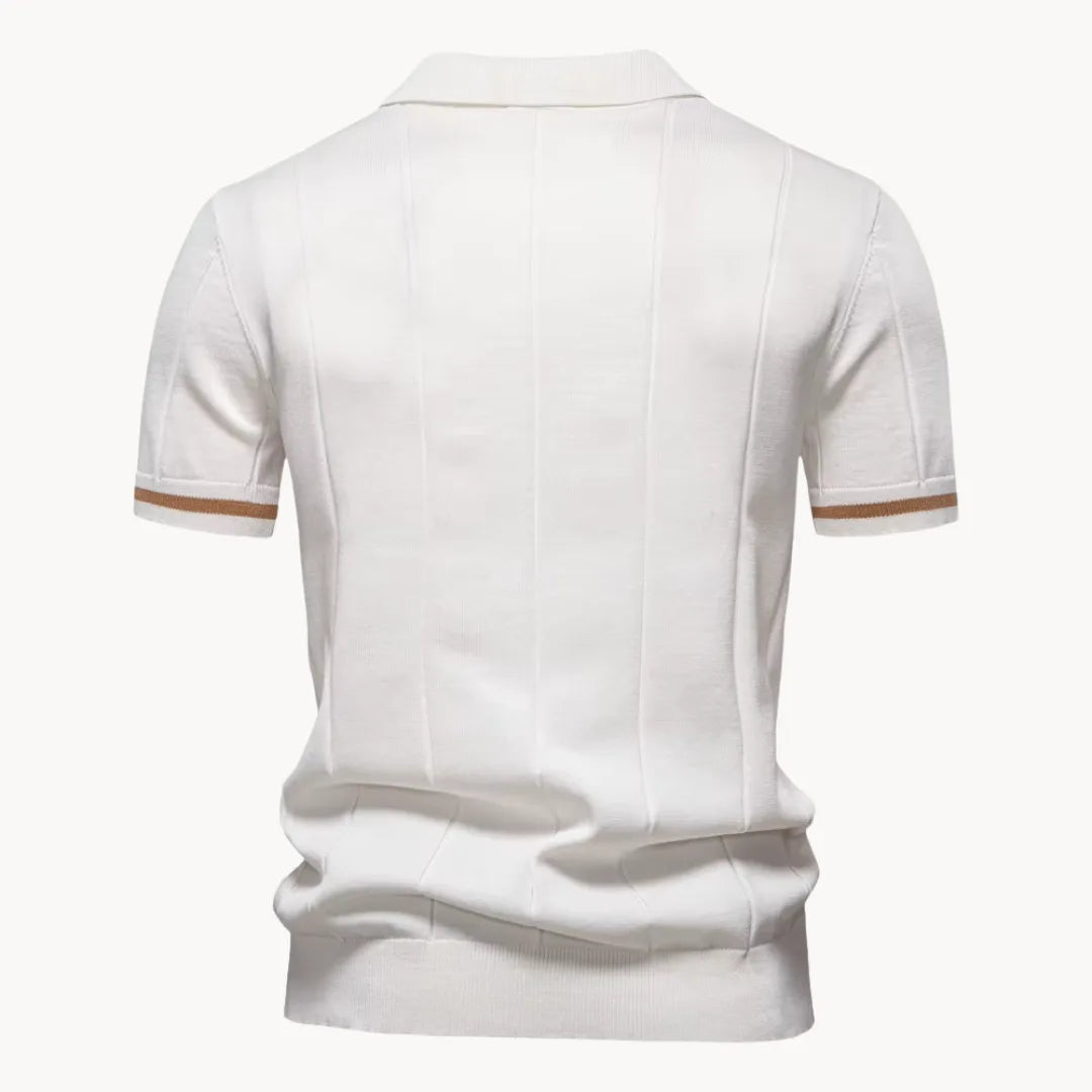 Hugo | Polo with Short Zip and Classic Collar
