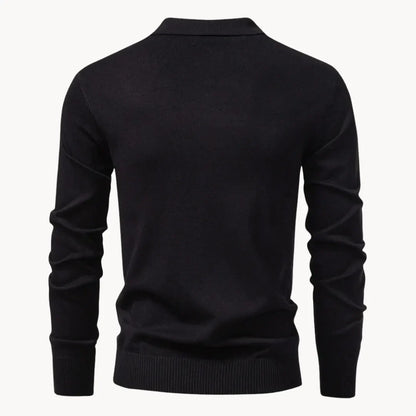 Hugo | Polo with Ribbed Pattern and Short Zip