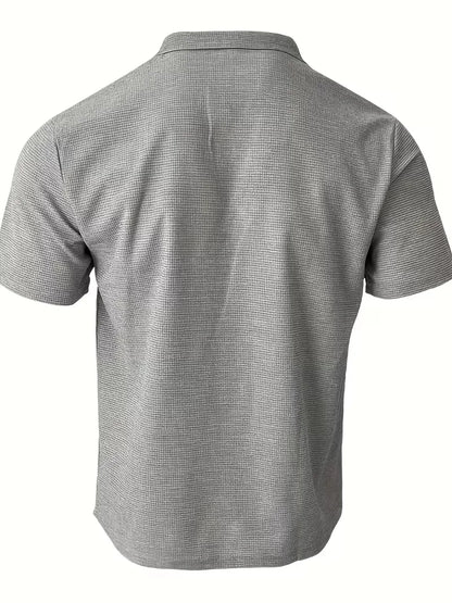 Polo with Short Sleeves and V-Neck