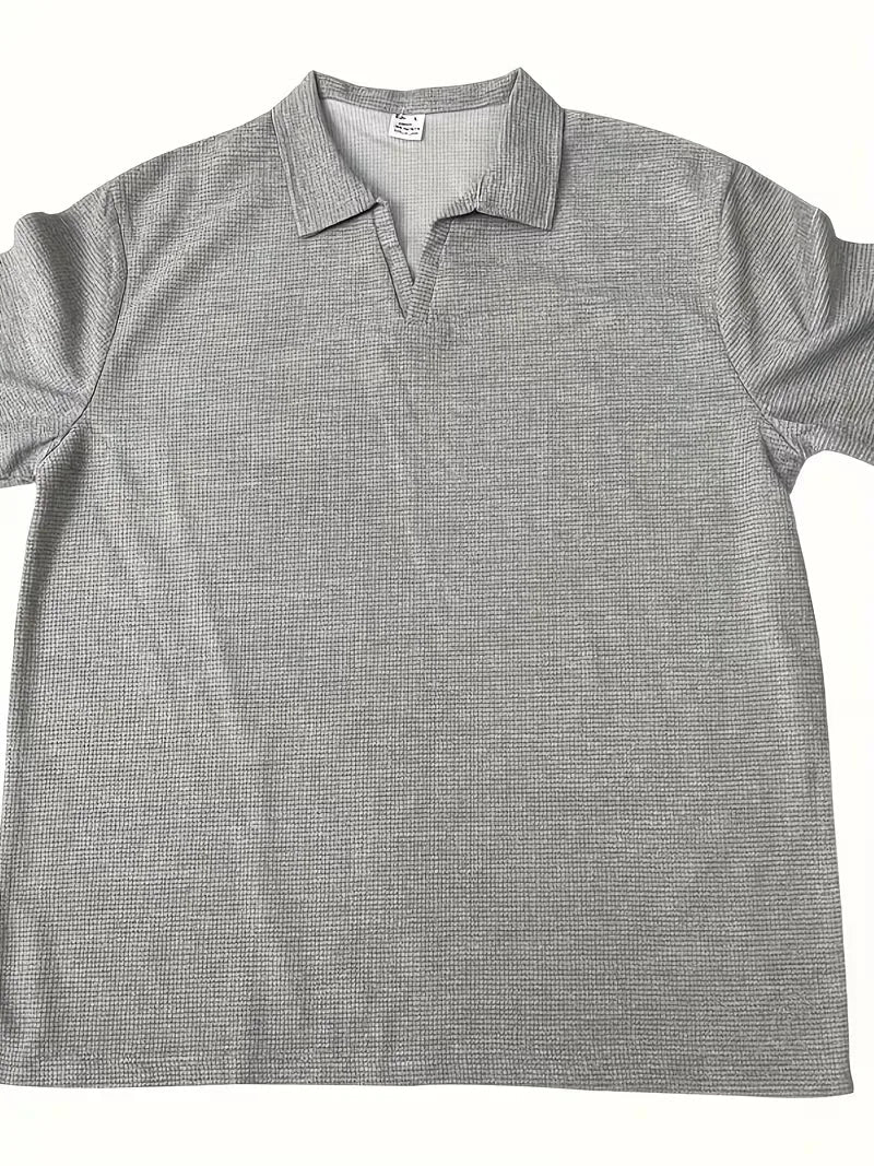 Polo with Short Sleeves and V-Neck
