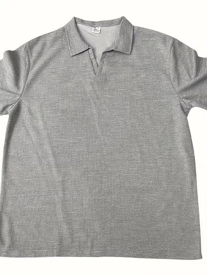 Polo with Short Sleeves and V-Neck
