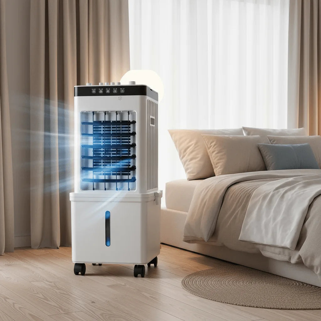 Portable air conditioner with wheels