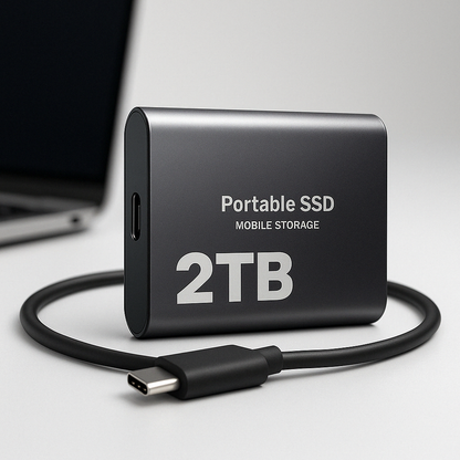 DataSprint SSD Esterno 2TB – Archiviazione USB-C Veloce fino a 1050 MB/s