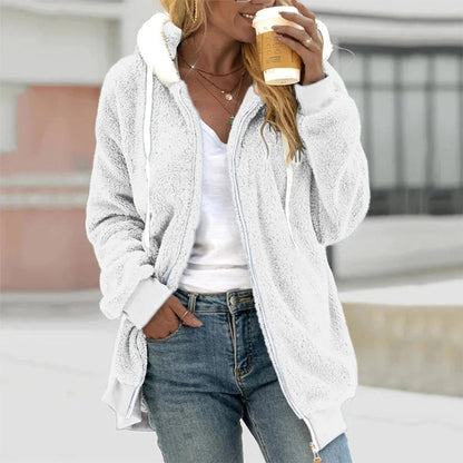Loi - Women's Fleece Gilet with Hood