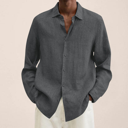 Linen Men's Long Sleeve T-Shirt - Herbert