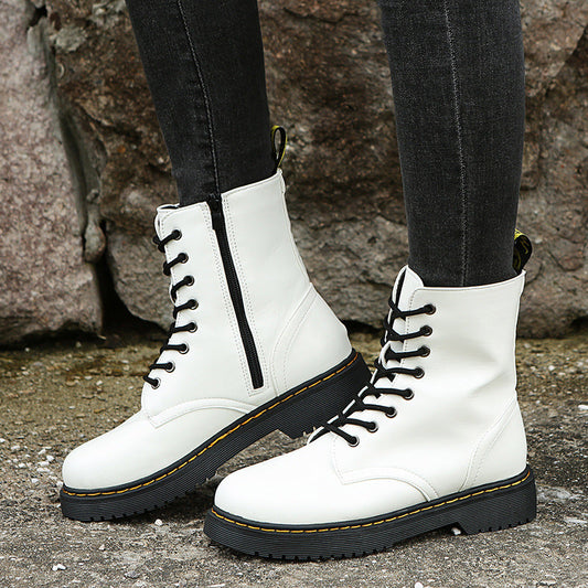 Sturdy stylish leather ankle boots for women with extra grip