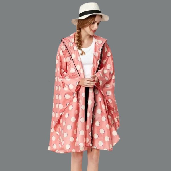 Modern waterproof unisex rain jacket with matching bag