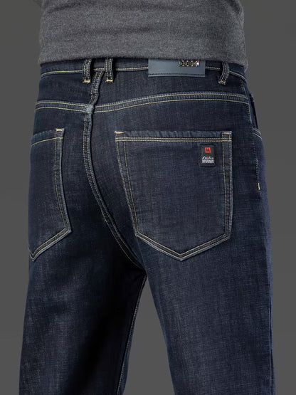Pantalon droit pour homme avec doublure en polaire