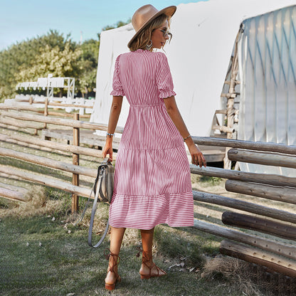 Linda – Striped Summer Dress
