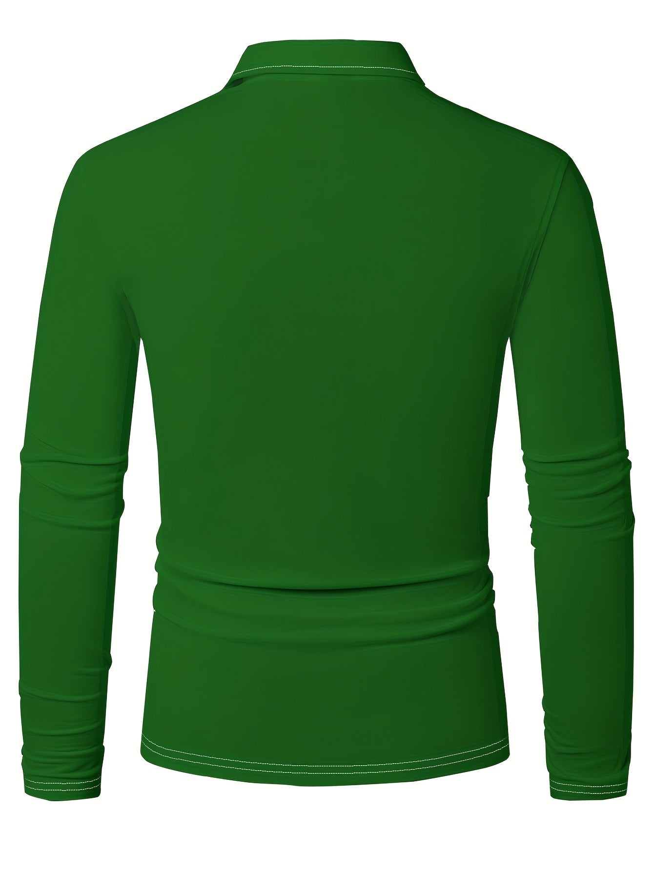 Reindeer | Casual Men's Christmas Shirt with Long Sleeves and Notched Collar