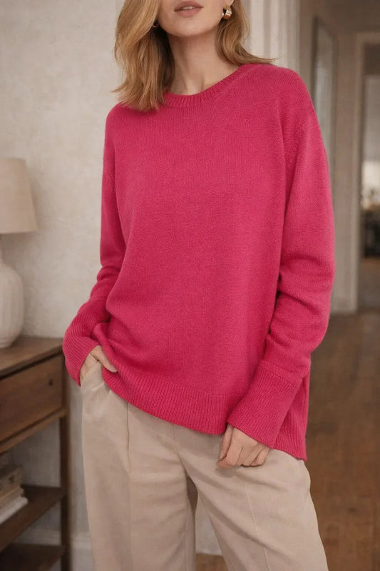 Relaxed jumper with long sleeves
