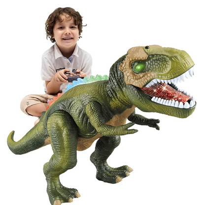 Dinosaurio teledirigido interactivo con luces LED y sonido - juguete andante que despierta la imaginación