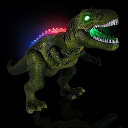Dinosaurio teledirigido interactivo con luces LED y sonido - juguete andante que despierta la imaginación