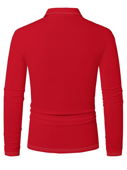 Rens | Men's Christmas Shirt with Reindeer Print and Long Sleeves