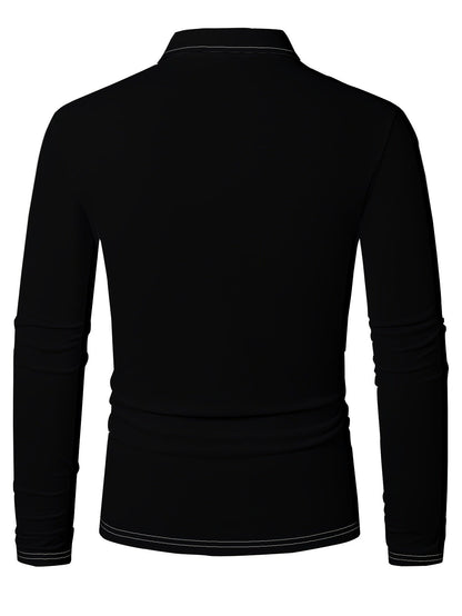 Rens | Men's Christmas Shirt with Reindeer Print and Long Sleeves