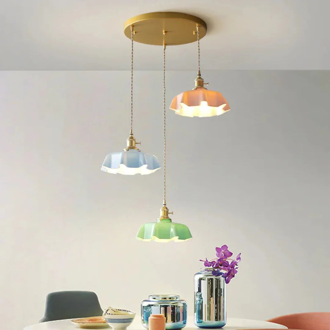 Elegante lampada a sospensione in ottone – BrillianceGlow per uno stile senza tempo