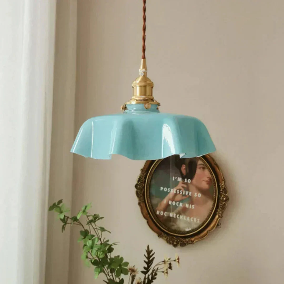 Elegante lampada a sospensione in ottone – BrillianceGlow per uno stile senza tempo