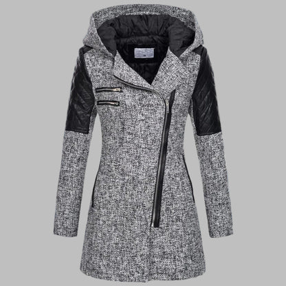 Long Winter Coat with Hood for Women