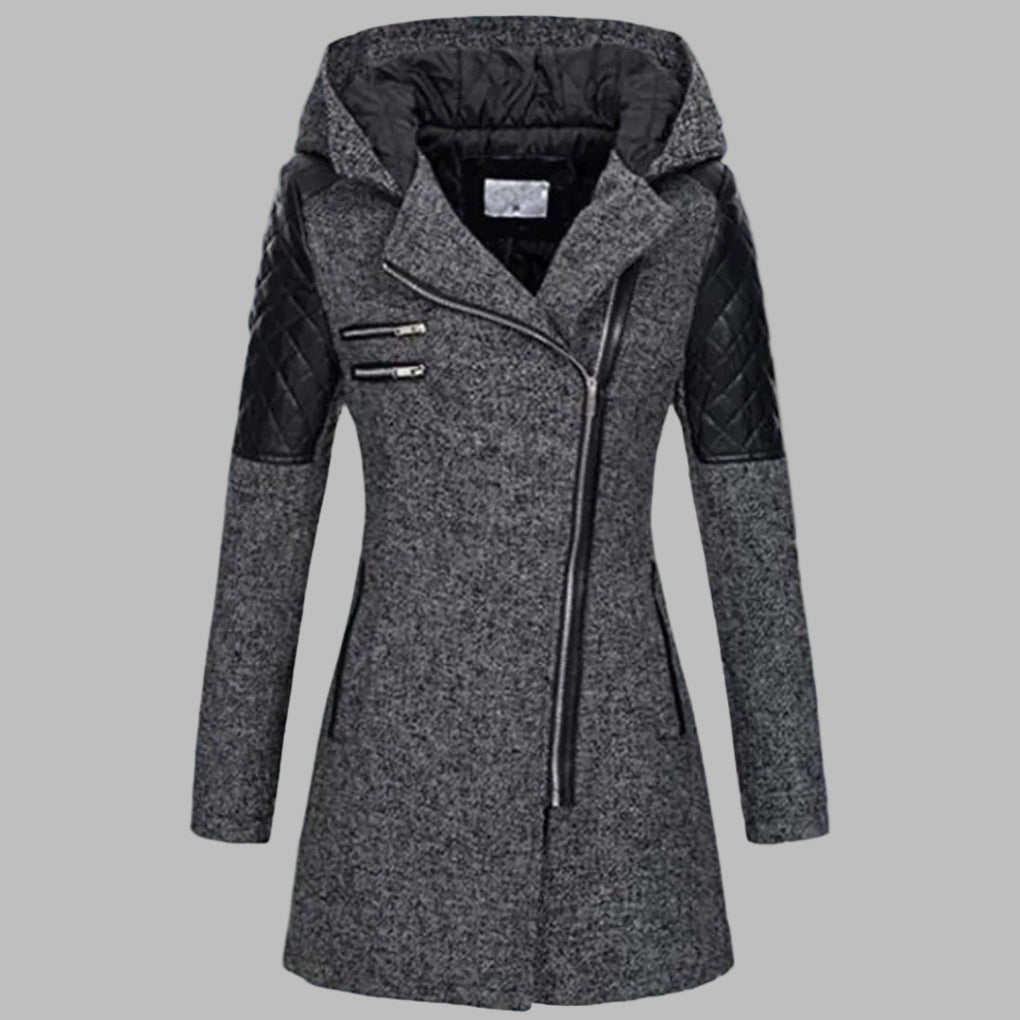 Long Winter Coat with Hood for Women