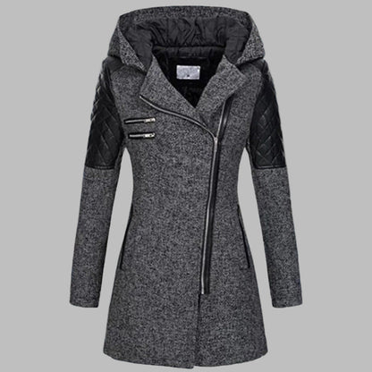 Long Winter Coat with Hood for Women