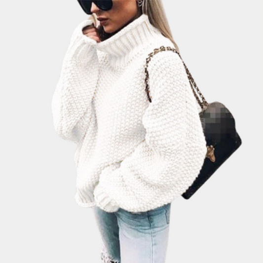 Adiya - Suéter cálido de punto oversize para mujer
