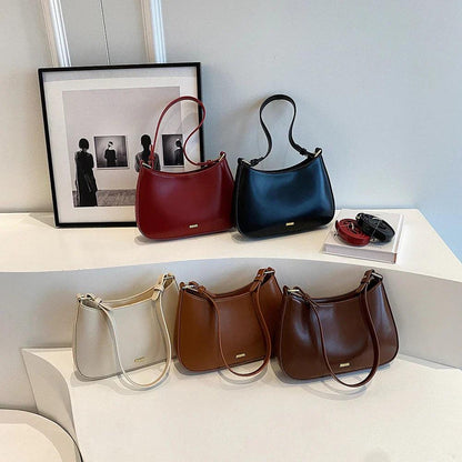 Bolso bandolera de cuero sintético con correa ajustable