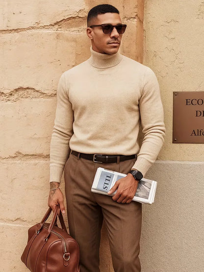 Roll neck jumper with long sleeves
