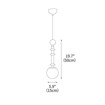 Roman Column Pendant Light - Timeless Elegance and Modern Refinement