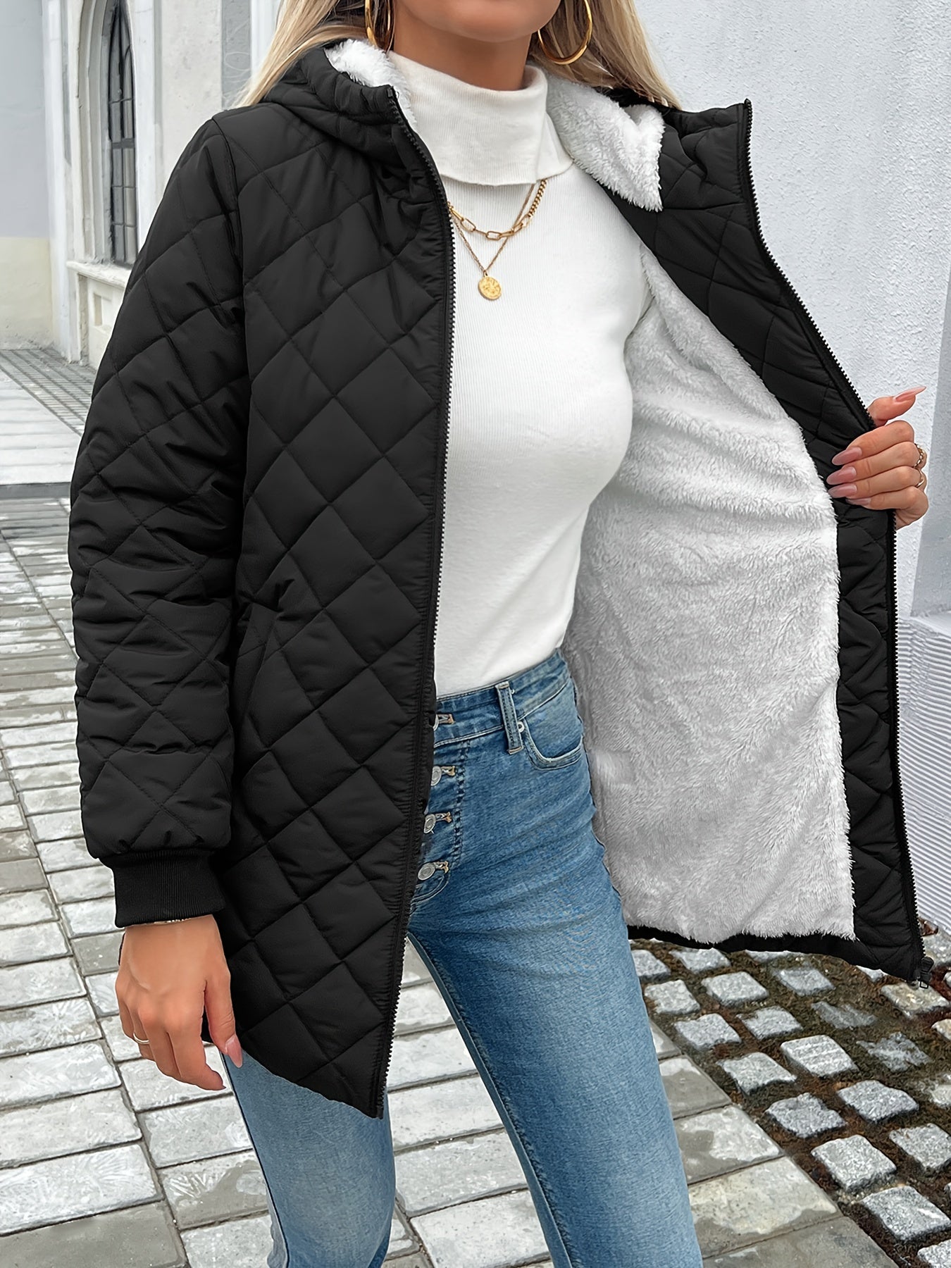 Romy | Quilted Puffer Jacket with Zip
