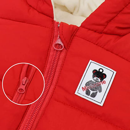 Tutina invernale calda e confortevole per bebè, con orecchie