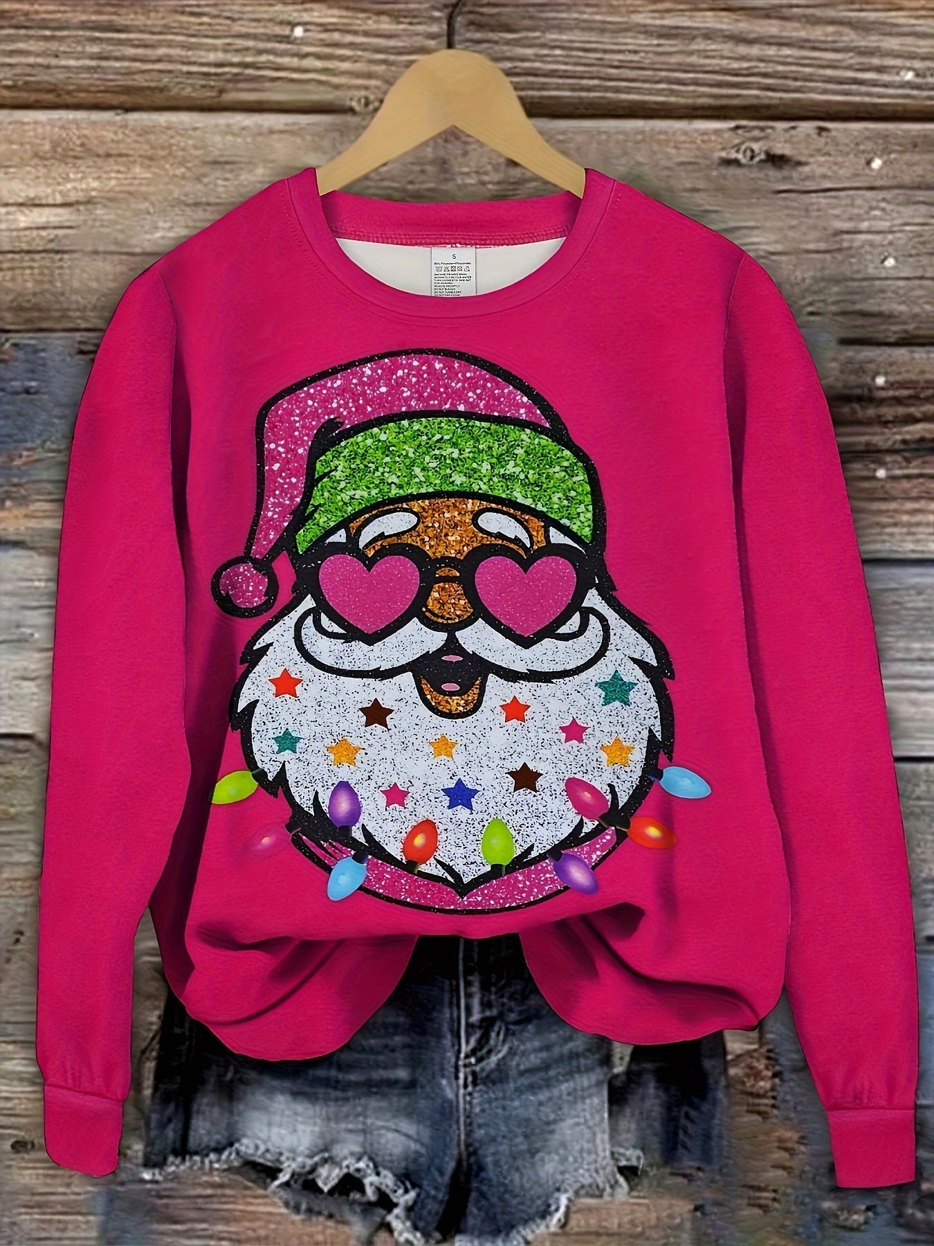 Rose | Breathable Knit Christmas Jumper with 3D Santa Print