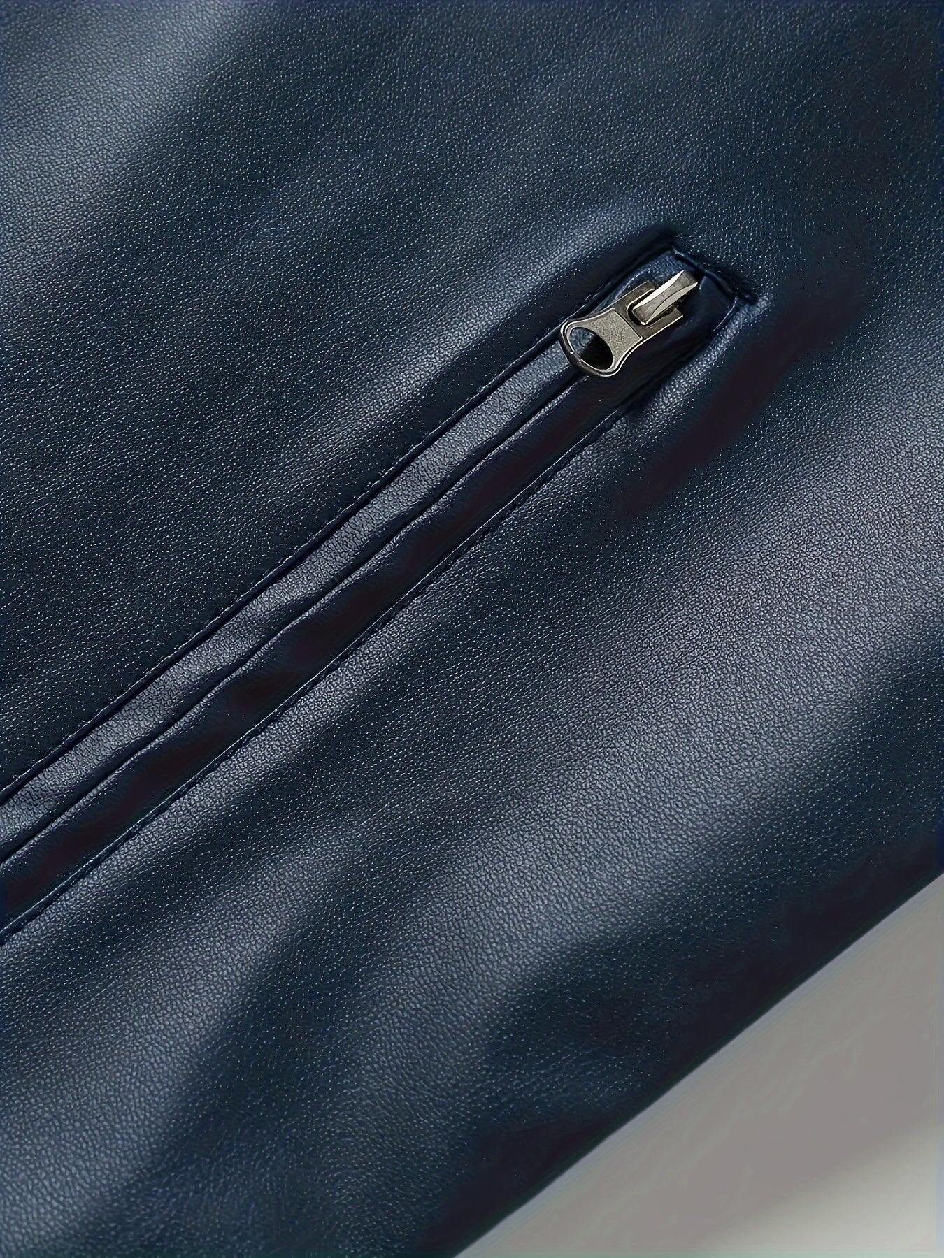 Ruben | Stylish PU Leather Jacket with Colour Blocks and Multi-Zip Design