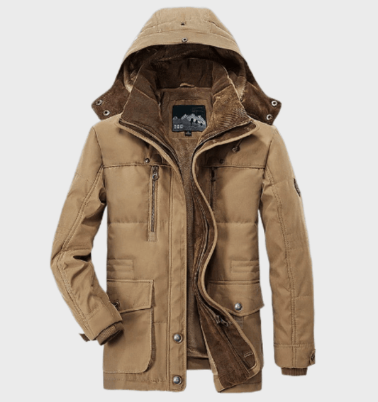 Ruben | Thick Winter Men's Jacket with Hood and Deep Pockets