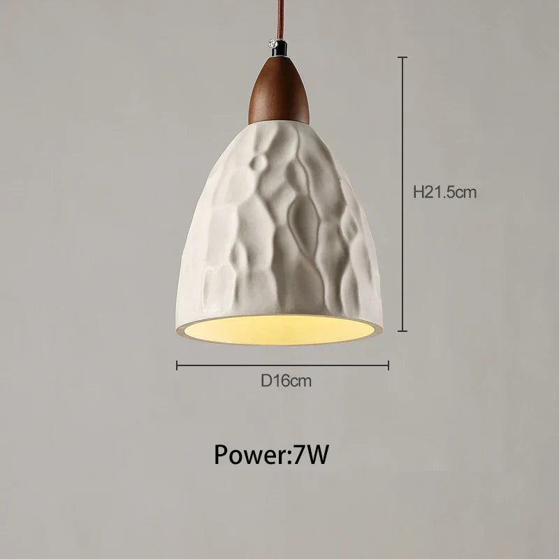 Retro LED Pendant Light in Concrete - Industrial Design