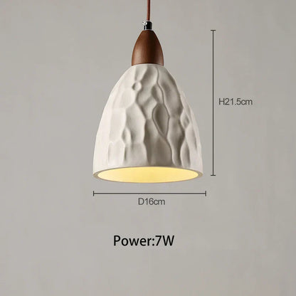 Retro LED Pendant Light in Concrete - Industrial Design