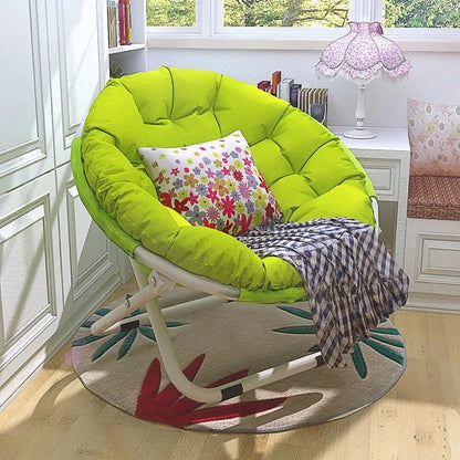 Silla lunar grande y plegable – Cómoda para interiores y exteriores