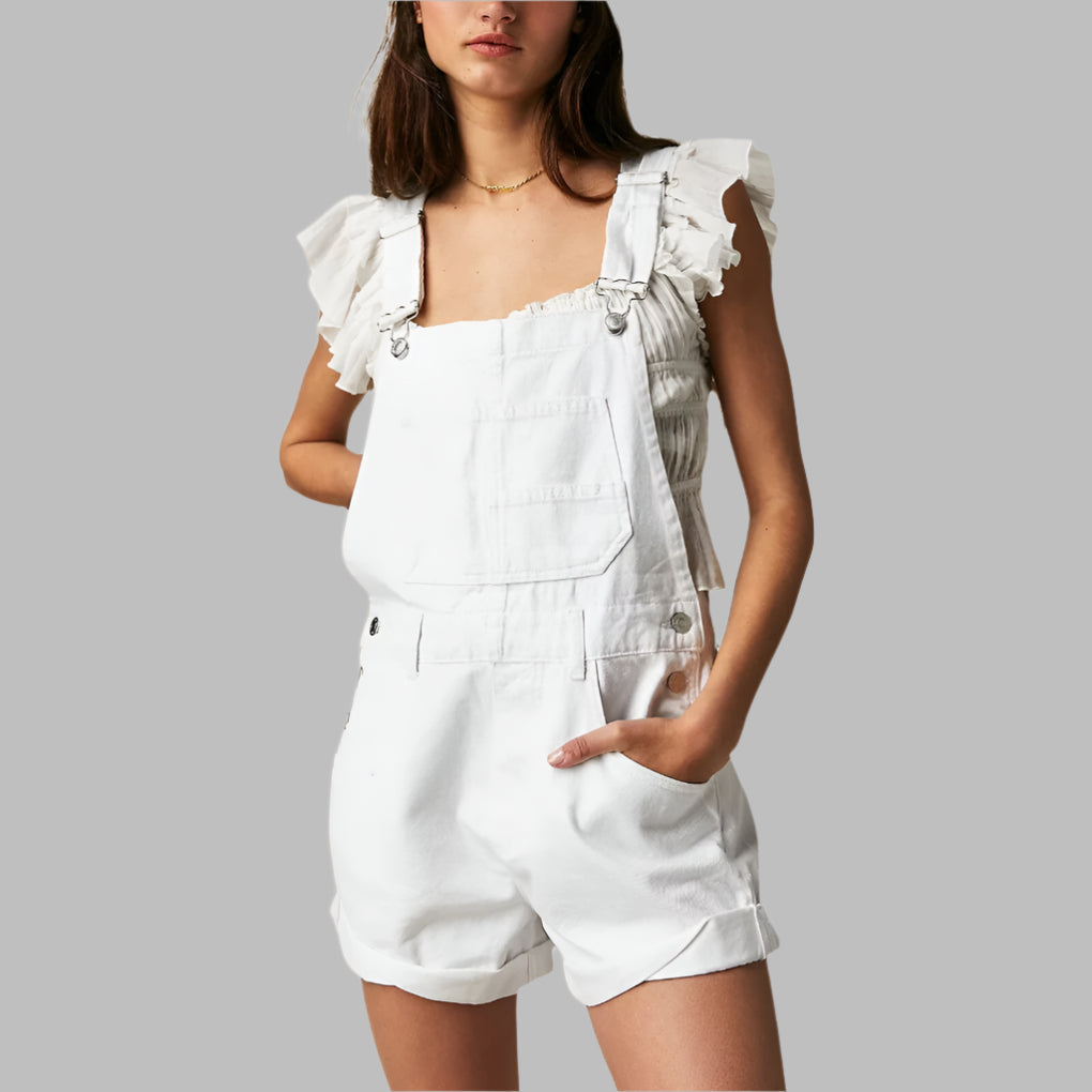 Sleeveless Denim Jumpsuit