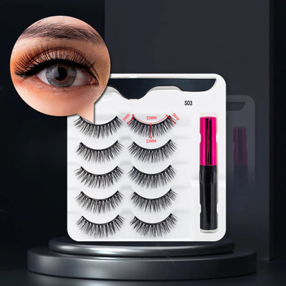 Ciglia finte magnetiche con eyeliner - Set di ciglia di tendenza per un look glamour in un attimo