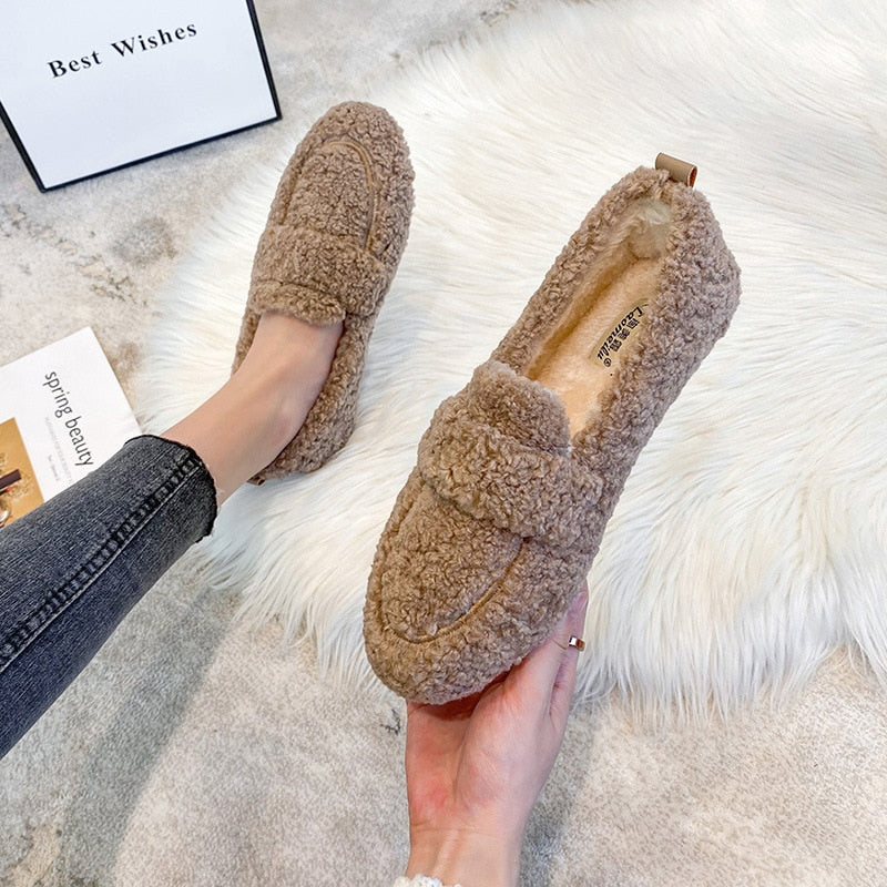 Soft Plush Anti-Slip Slippers for Women - Amelie