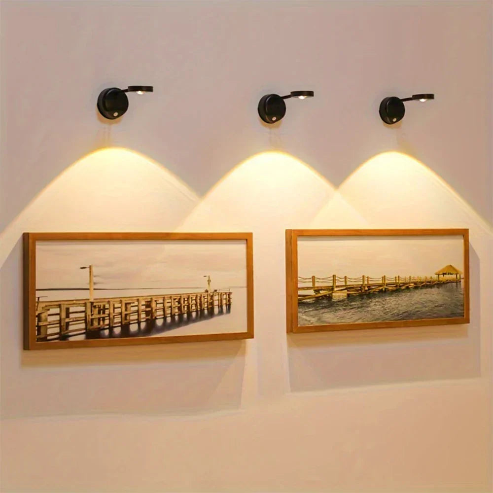 Wireless Wall Lamp with Motion Sensor – Rechargeable and Dimmable