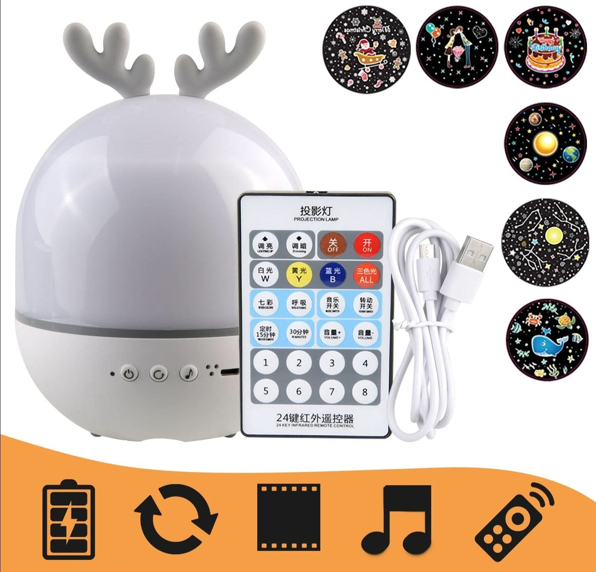 MagicLight - projektor nočnej lampy s hviezdnou oblohou a Bluetooth