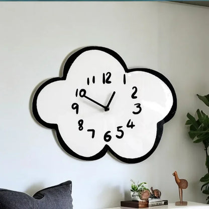 Heiluva pilvi - sarjakuvatyylinen seinäkello - ainutlaatuinen koristeellinen muotoilu