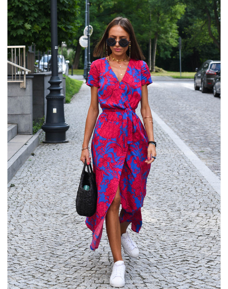 Summer Maxi Dress with Flowers - Linda